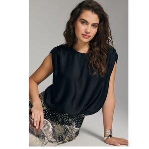 NWT Anthropologie Silky Boatneck Top